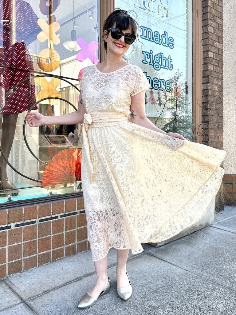 Sarah Bibb Nora Dress  - Cream Lace