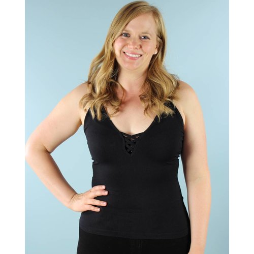 Suzette Lattice Camisole - Black Suzette Lattice Camisole - Black
