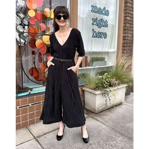 Sarah Bibb Emma Jumpsuit - Black Glama Sarah Bibb Emma Jumpsuit - Black Glama