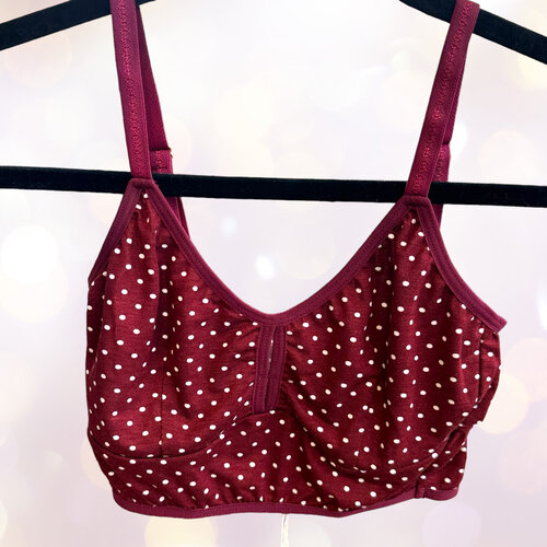 Cameo Classic Bralet - Wine Dots