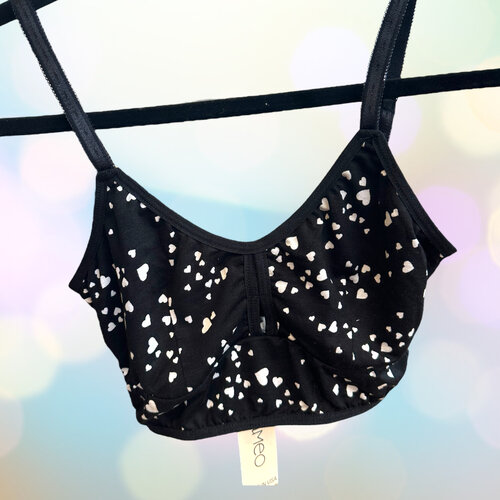 Cameo Classic Bralet - BW Hearts Cameo Classic Bralet - BW Hearts