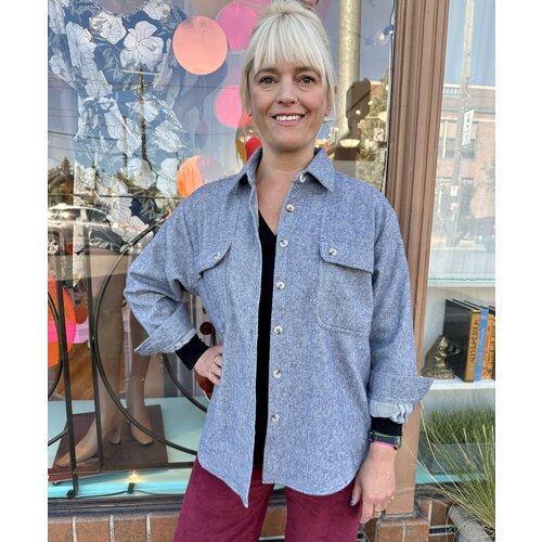 Frnch Veni Shirt/Jacket - Soft Bleu Frnch Veni Shirt/Jacket - Soft Bleu
