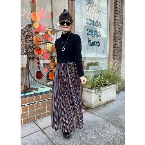 Sarah Bibb Lena Turtleneck Dress - Black/Zanzibar Sarah Bibb Lena Turtleneck Dress - Black/Zanzibar