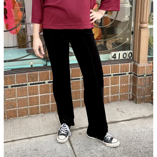 Veronica M. Pintuck Pant - Black Velvet Veronica M. Pintuck Pant - Black Velvet