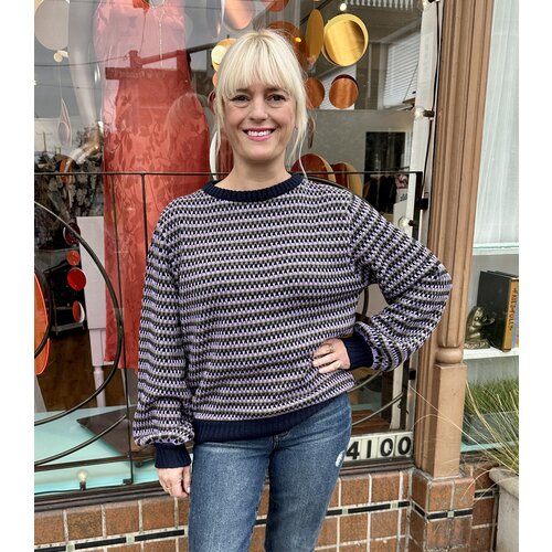 komodo Mae Sweater - Lavi/Nav komodo Mae Sweater - Lavi/Nav
