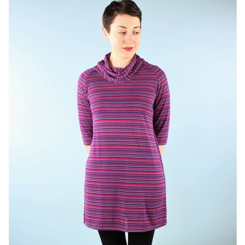 Sarah Bibb Candy Cowl Tunic - Plum Roller Sarah Bibb Candy Cowl Tunic - Plum Roller
