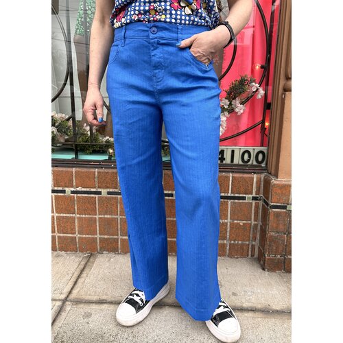 Level 99 Anabelle Crop Trouser - Lapis