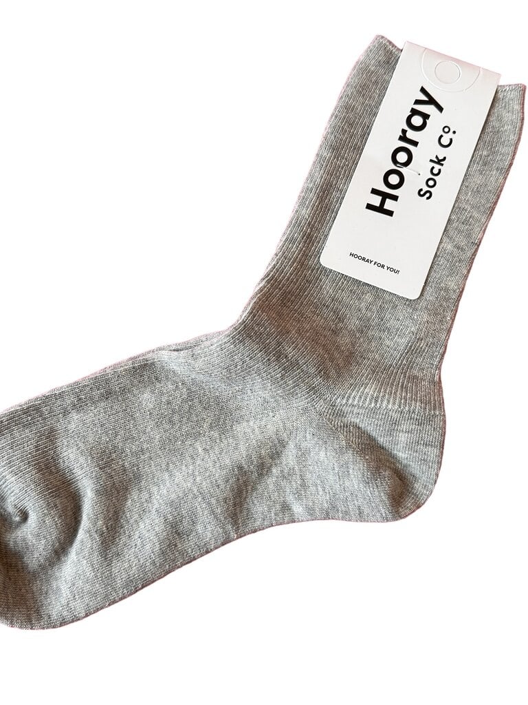 Hooray Everyday Socks -Cement