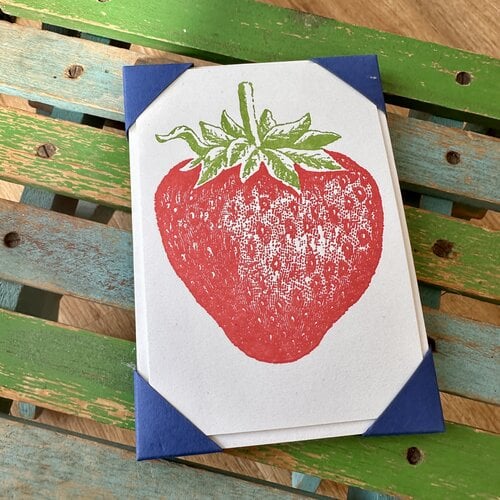 Archivist Notecards - Strawberry