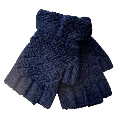 JS Accessories Fingerless gloves - Black