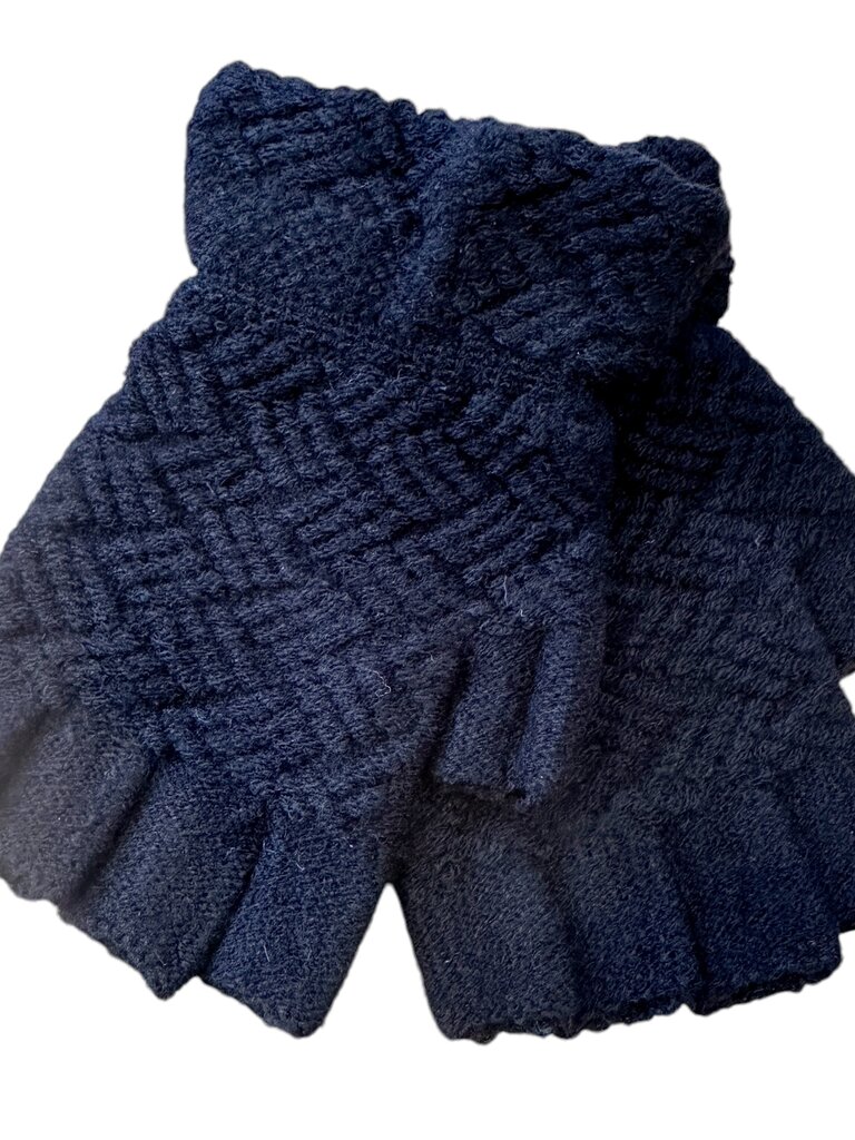 JS Accessories Fingerless gloves - Black