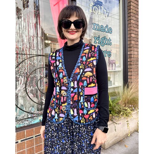 Busy Mushroom Mia Vest - Shroomy Busy Mushroom Mia Vest - Shroomy