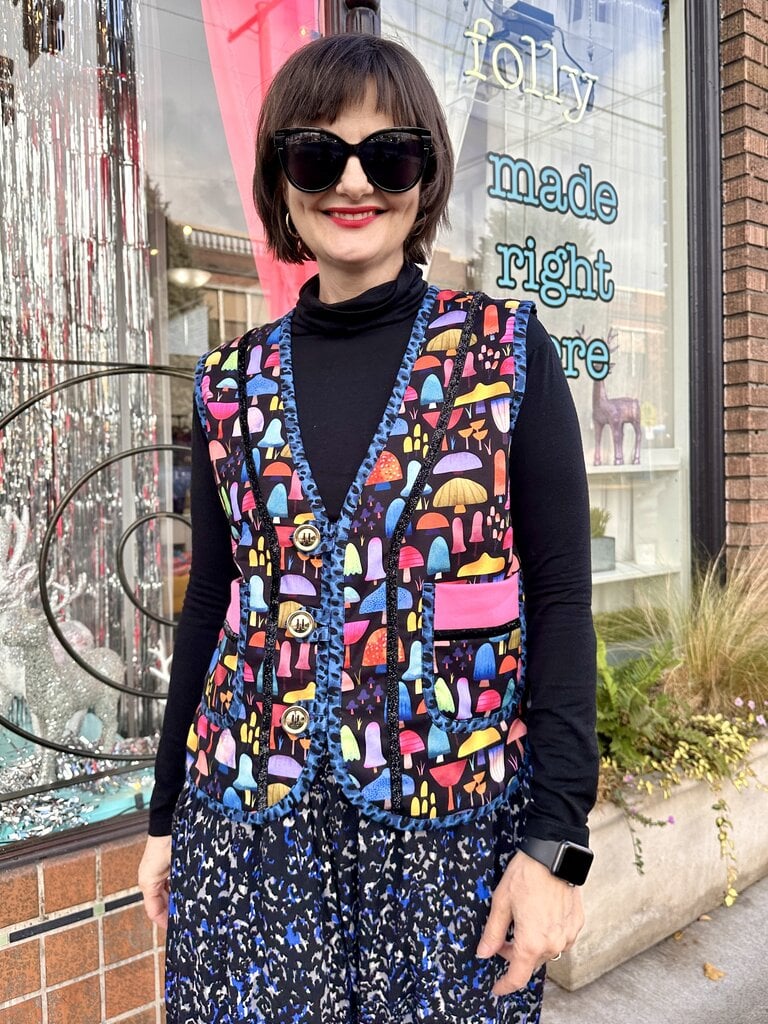 Busy Mushroom Mia Vest - Shroomy