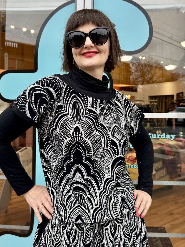 Sarah Bibb Rita Top - Black Bling