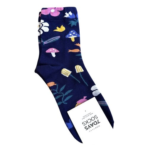 7 Days Navy Mushroom Socks 7 Days Navy Mushroom Socks