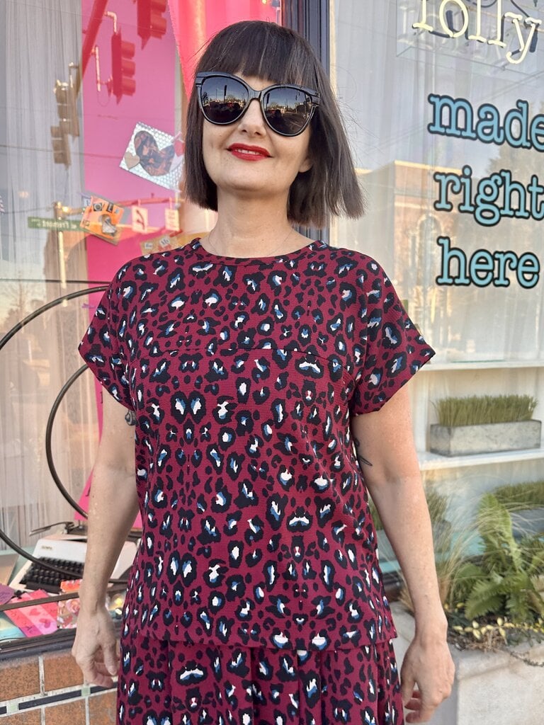 Sarah Bibb Lang Top - Roja Animal