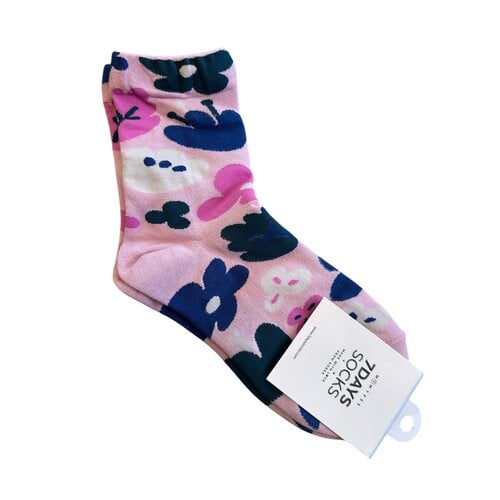 7 Days Big Flower Socks - Pink 7 Days Big Flower Socks - Pink