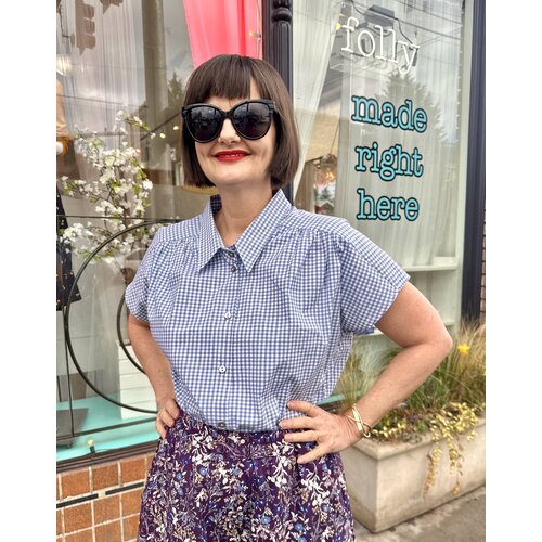 Cameo Carol Blouse - Gingham Cameo Carol Blouse - Gingham
