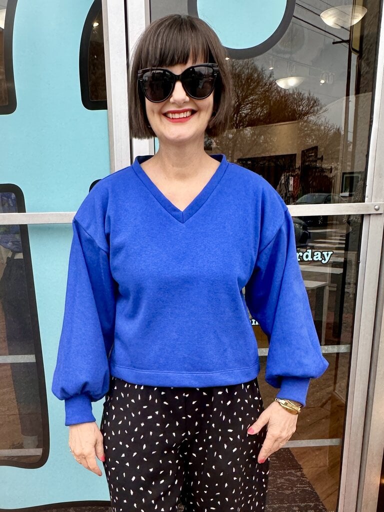 Sarah Bibb Jody Sweater - True Blue