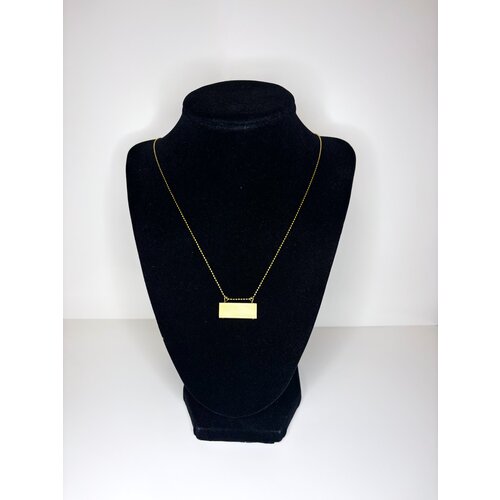 brass and sand Side Bar Necklace brass and sand Side Bar Necklace