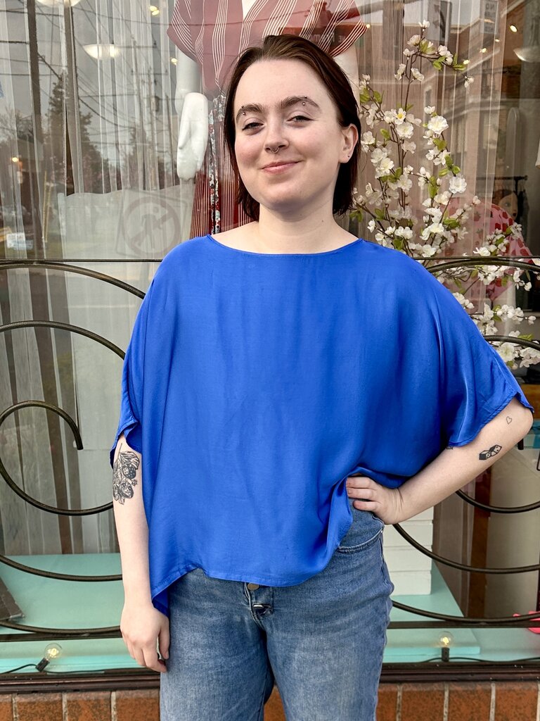 Frnch Sia Blouse - Bleu Azu