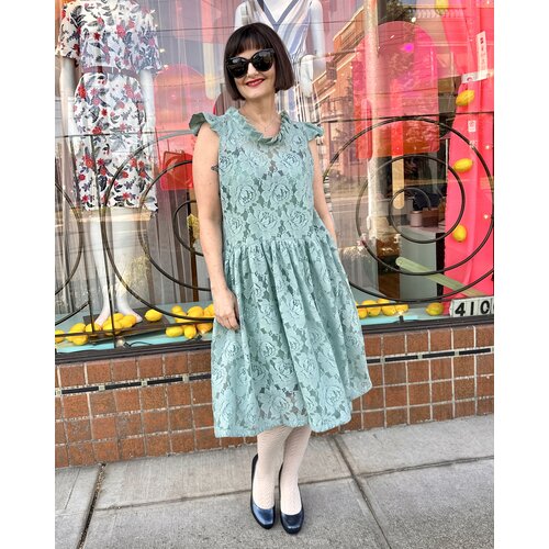 Sarah Bibb Taylor Dress - Aqua Lace Sarah Bibb Taylor Dress - Aqua Lace