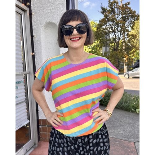 Sarah Bibb Lumi S/S Top - FS Stripe Sarah Bibb Lumi S/S Top - FS Stripe