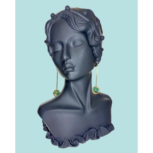 brass and sand Kilen Earrings brass and sand Kilen Earrings