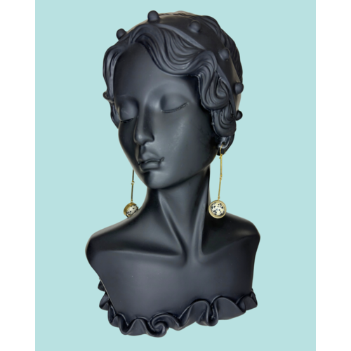 brass and sand Kine Earrings brass and sand Kine Earrings