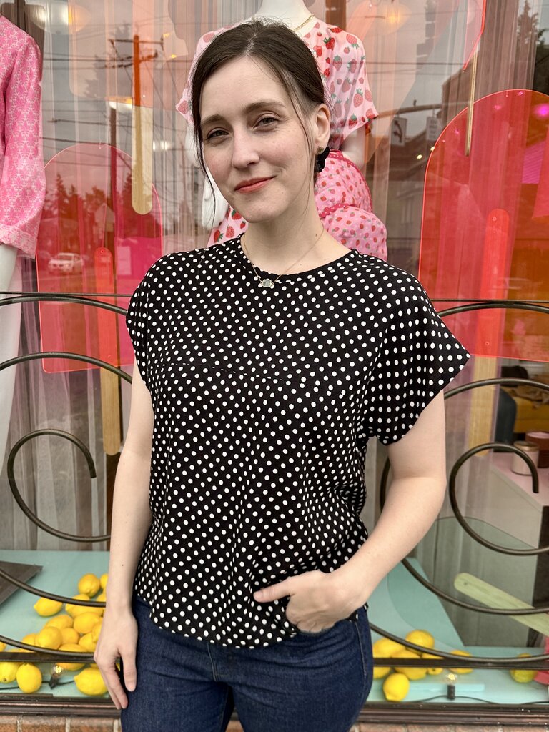 Sarah Bibb Lang Top - Melrose Dot
