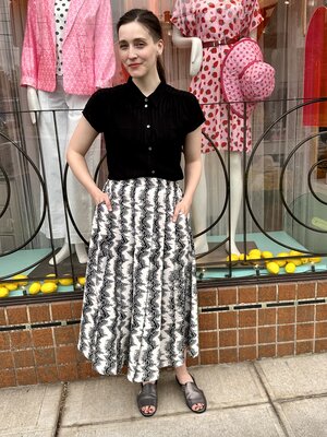 【BAON】Rutini Banding Padded Long Skirt Charmaine Skirt - Current - FOLLY