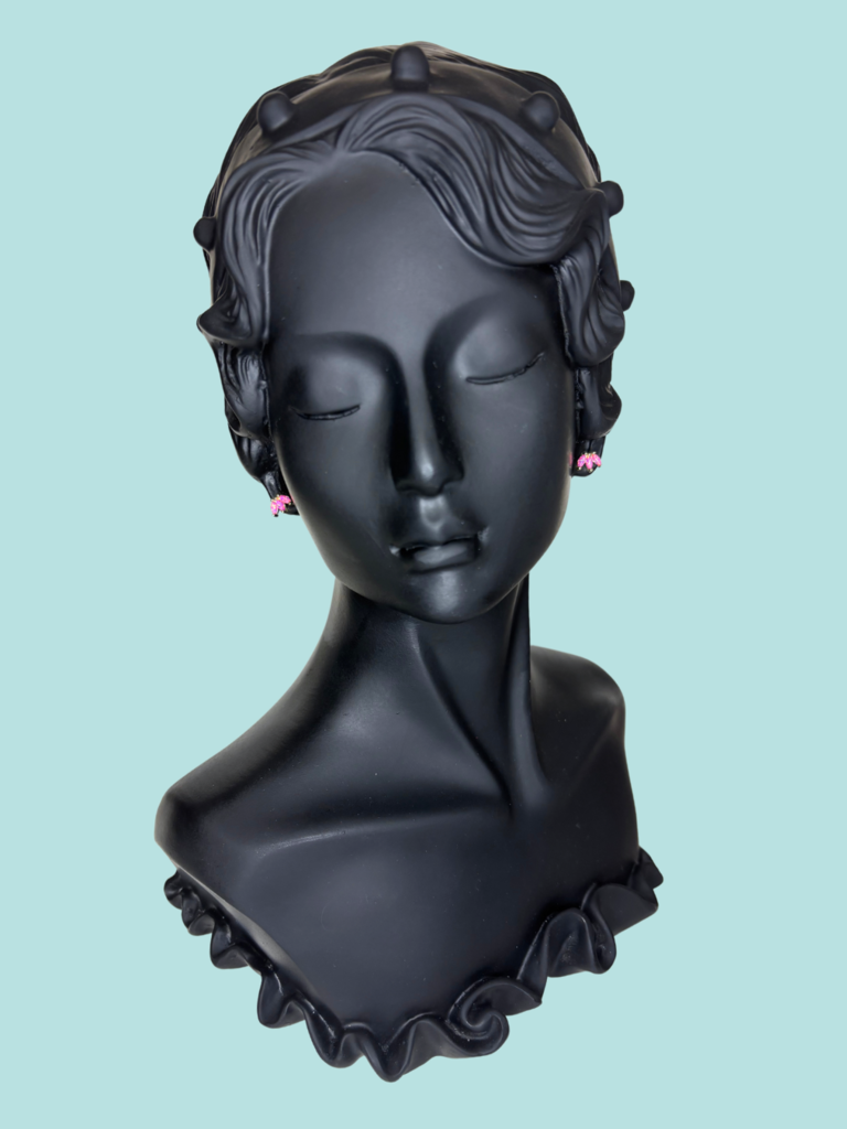 Jax Kelly Crown Stud - Pink Opal