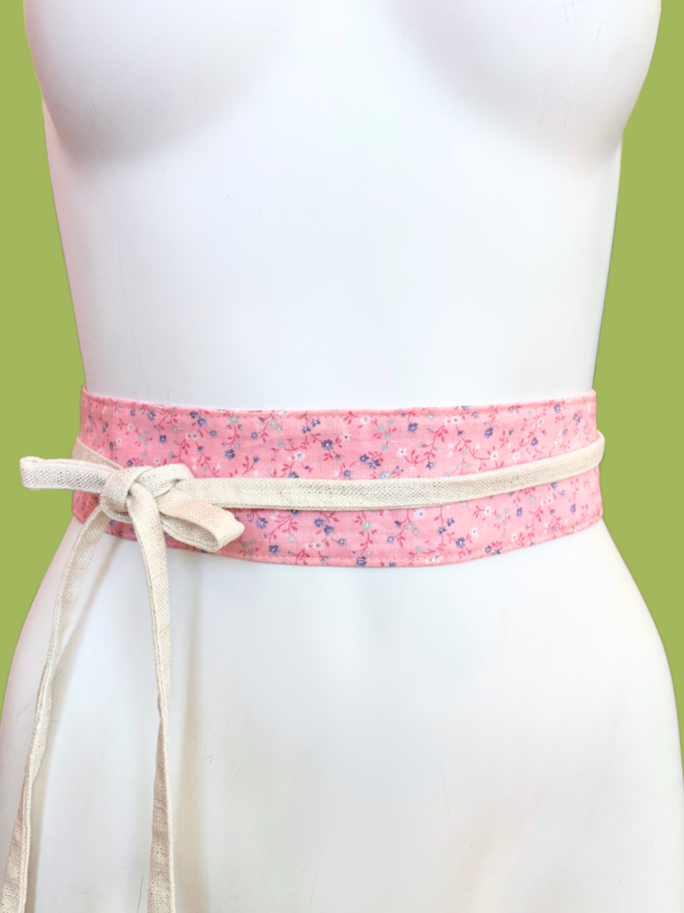 Sarah Bibb Mini Wrapping Belt - Pink Ditzy