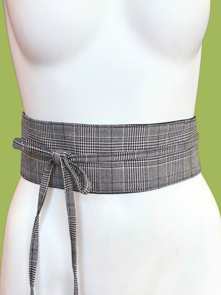 Sarah Bibb Wrapping Belt - Houndstooth