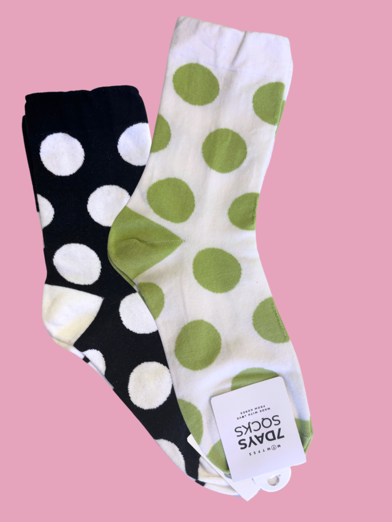 7 Days Big Dot Socks - Multiple Colors