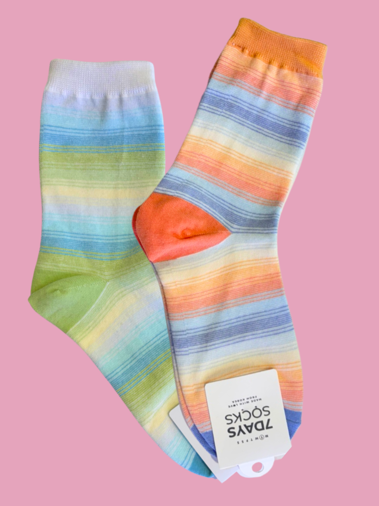7 Days Space Stripe Socks