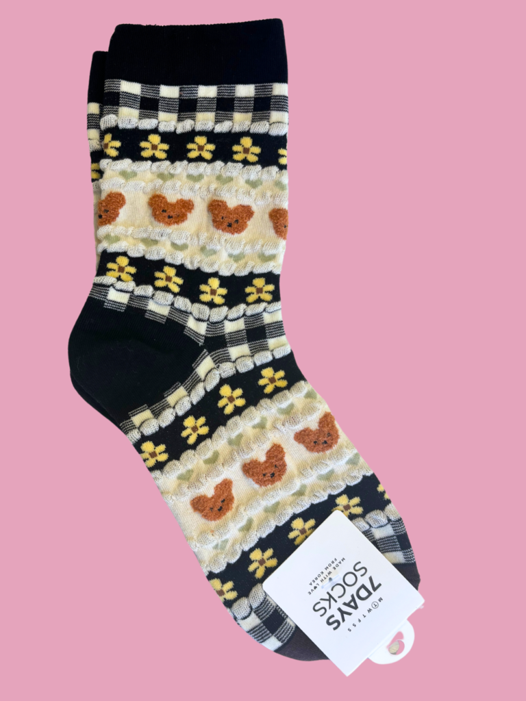 7 Days Teddy Bear Socks