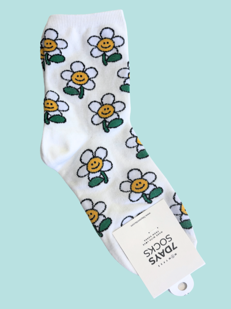 7 Days Smiling Daisy Socks
