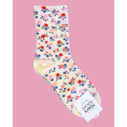 7 Days Secret Garden Beige Socks 7 Days Secret Garden Beige Socks