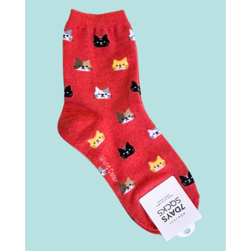 7 Days Cat Socks - Orangish 7 Days Cat Socks - Orangish