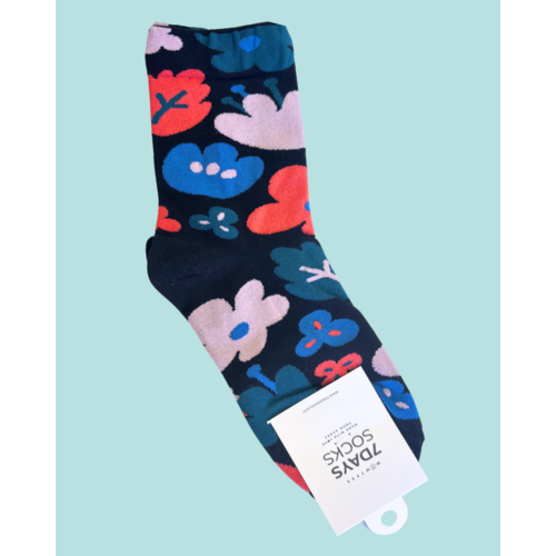7 Days Flower Socks - Black 7 Days Flower Socks - Black