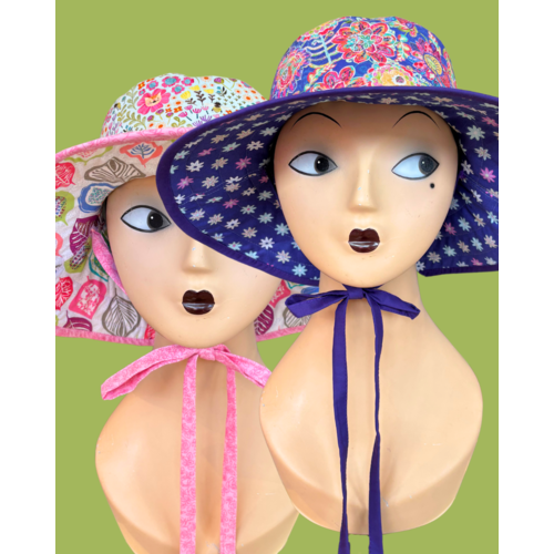 Busy Mushroom Reversible Sun Hat - Multiple Prints