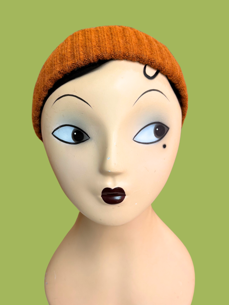 JS Accessories Ribbed Beanie - Rusty