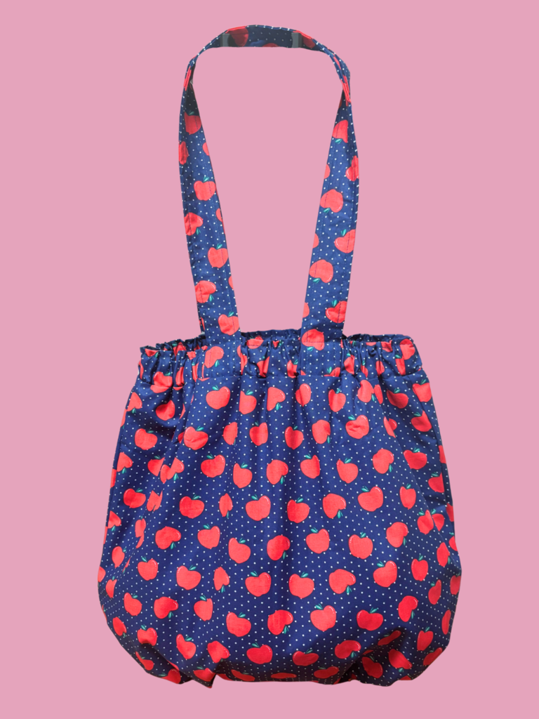 Busy Mushroom Slouchy Bag - Apples