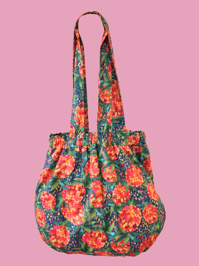 Busy Mushroom Slouchy Bag - Pineapples