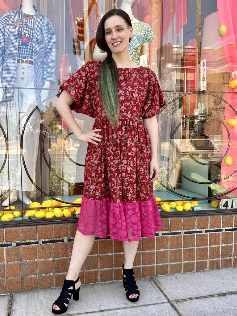 Sarah Bibb Abbie Dress - Portofino/Pink Dot Mesh