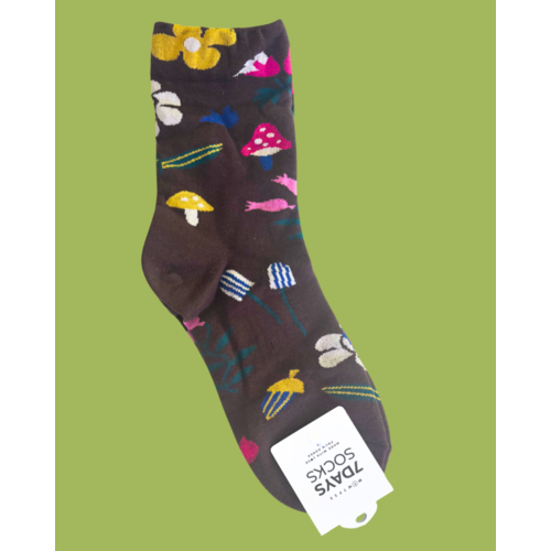 7 Days Brown Shroom Socks 7 Days Brown Shroom Socks