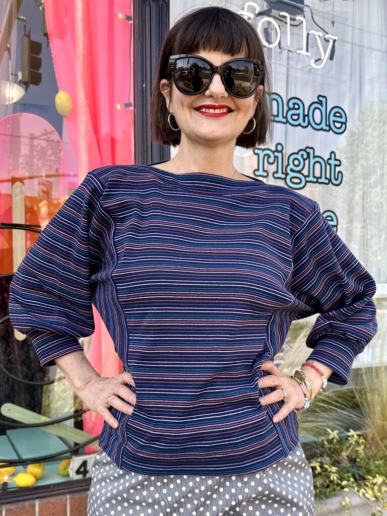 Sarah Bibb Beth Top - Newton Stripe