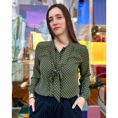 Tulip Darline Blouse - Olive Dot Tulip Darline Blouse - Olive Dot
