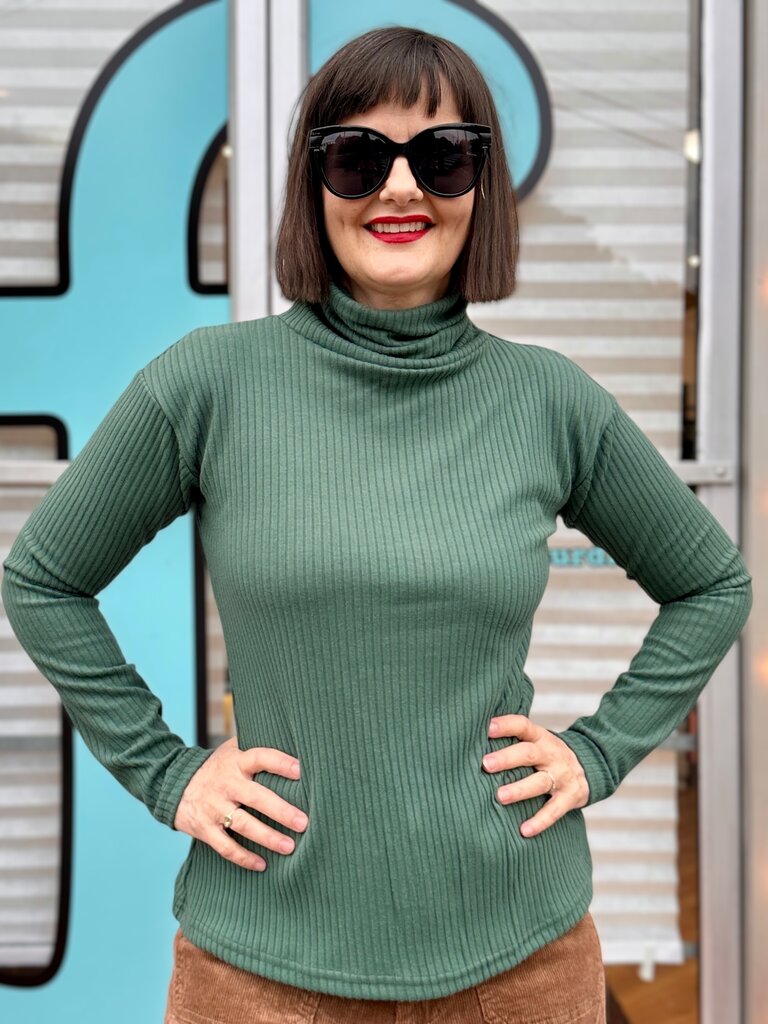 Sarah Bibb Tasha Turtleneck - Greenie